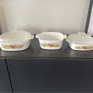 Corningware Spice of Life Casserole Dish Set